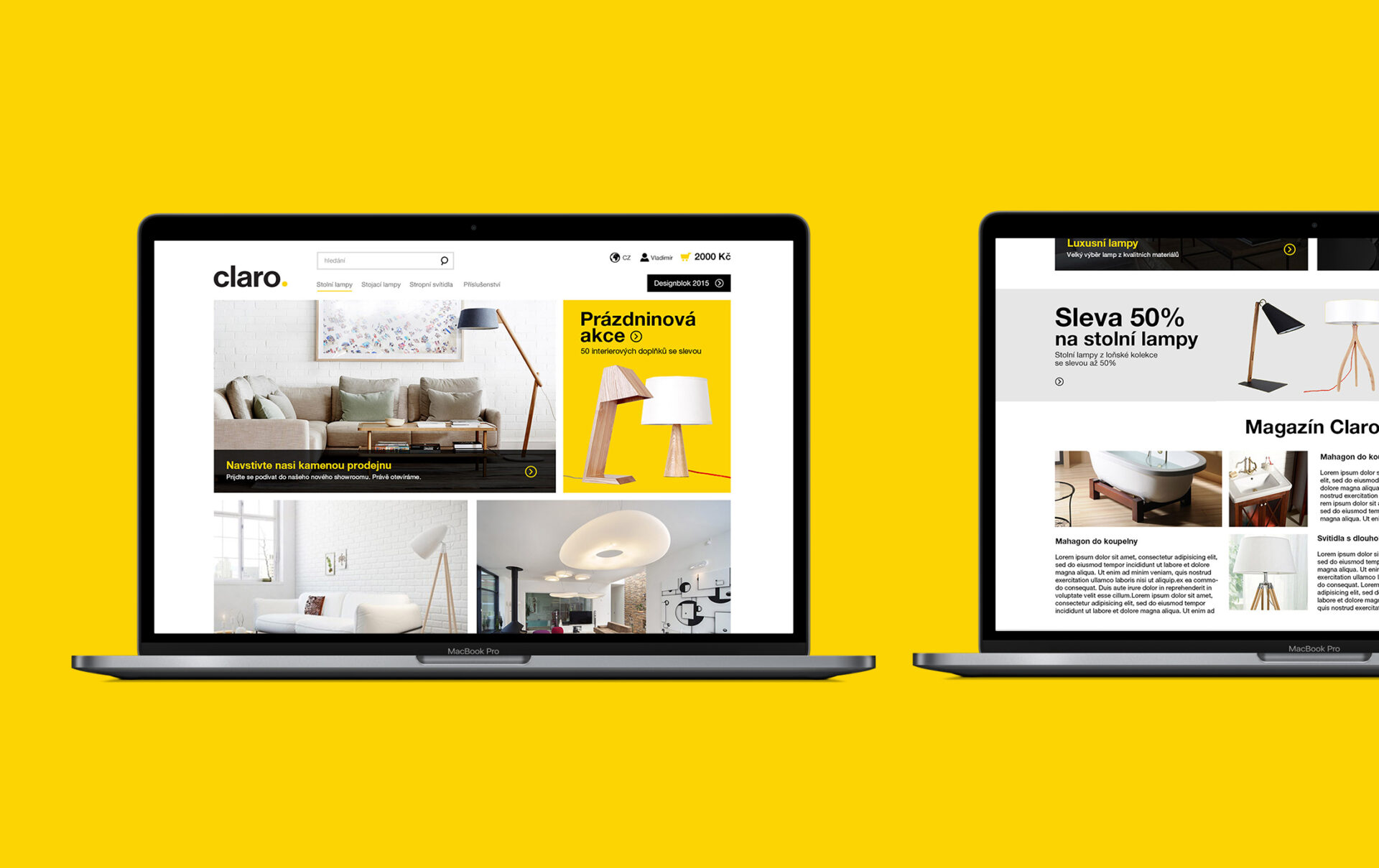 claro light showroom