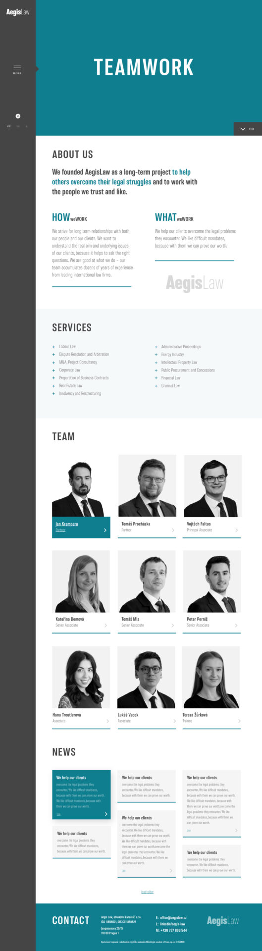 AegisLaw web