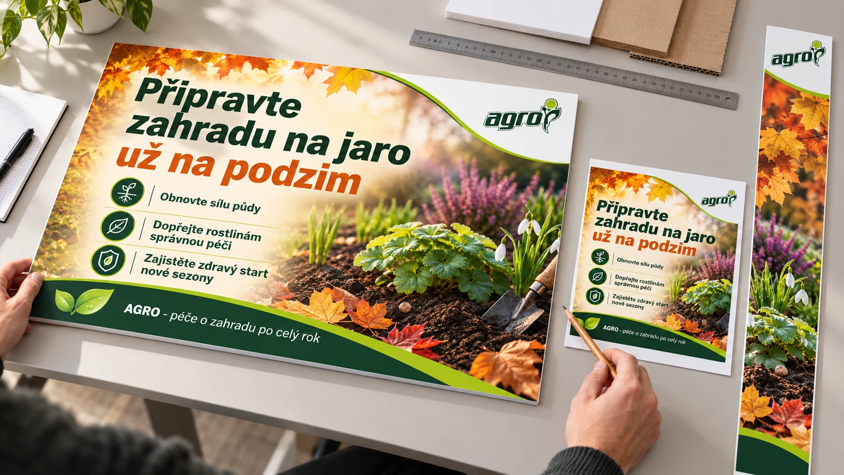 Kontrola podzimní POS grafiky před výrobou