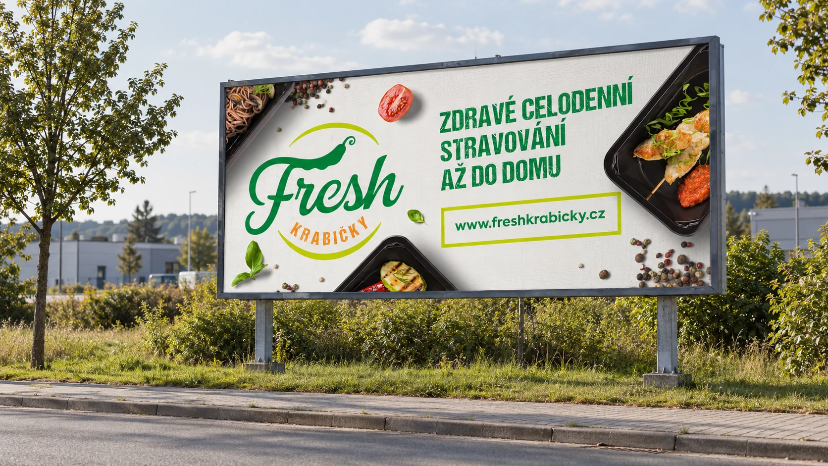 Fresh Krabičky na městském billboardu